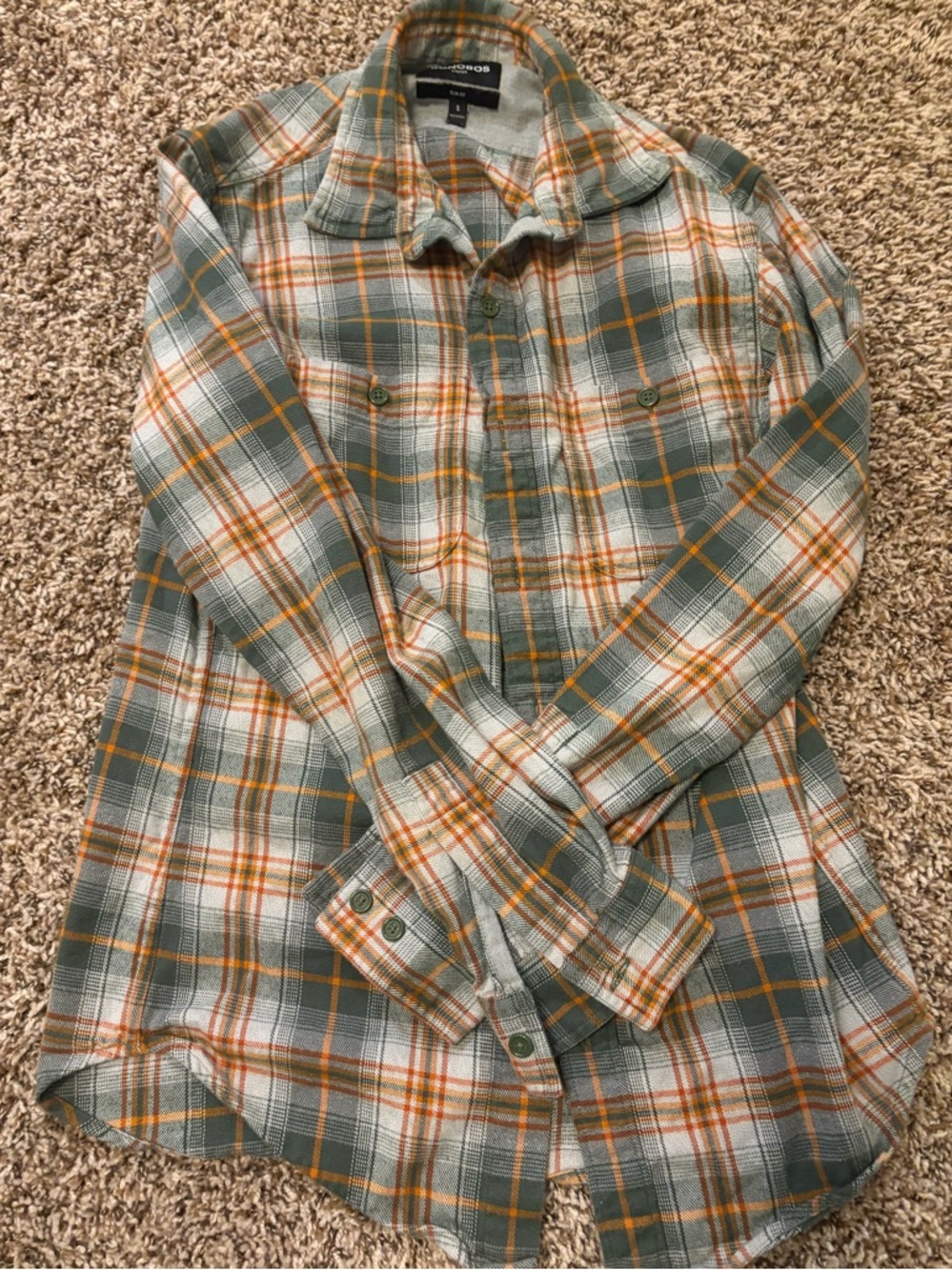 Bonobos Button Down Green Plaid